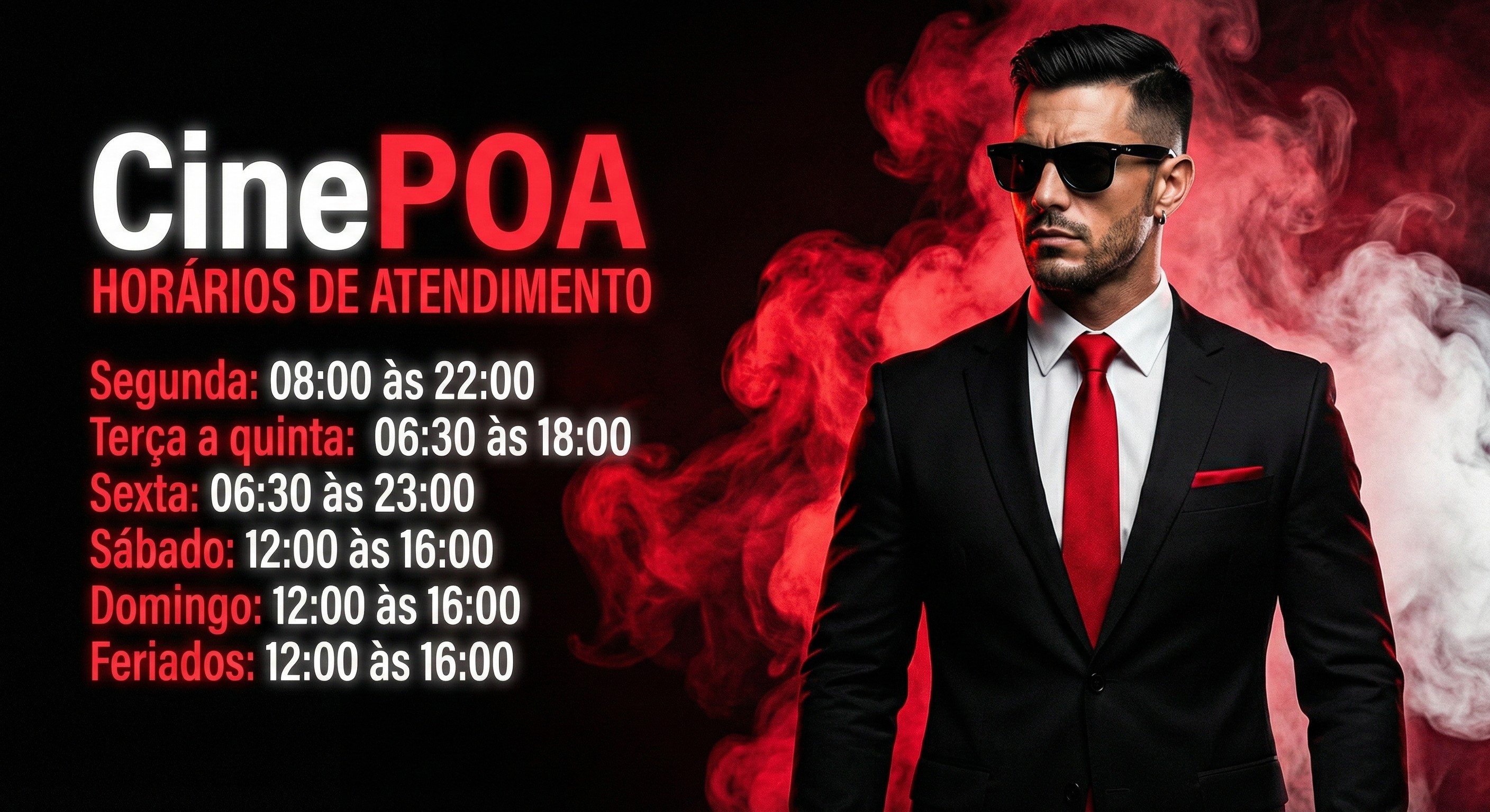 Horários de Atendimento CinePOA